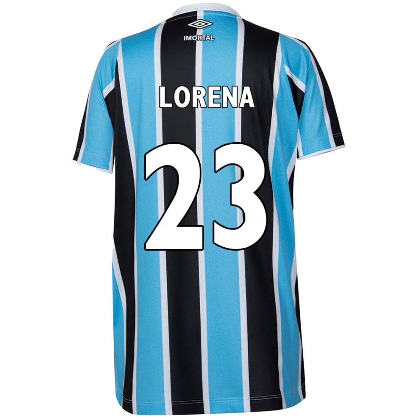 Hombre Camiseta Lorena #23 Azul Negro Blanco 1ª Equipación 2024/25 La Camisa Chile