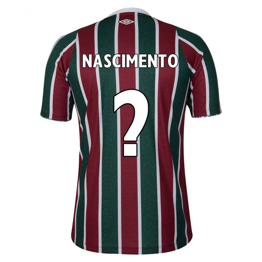 Hombre Camiseta Hiago Nascimento #0 Verde Granate Blanco 1ª Equipación 2024/25 La Camisa Chile