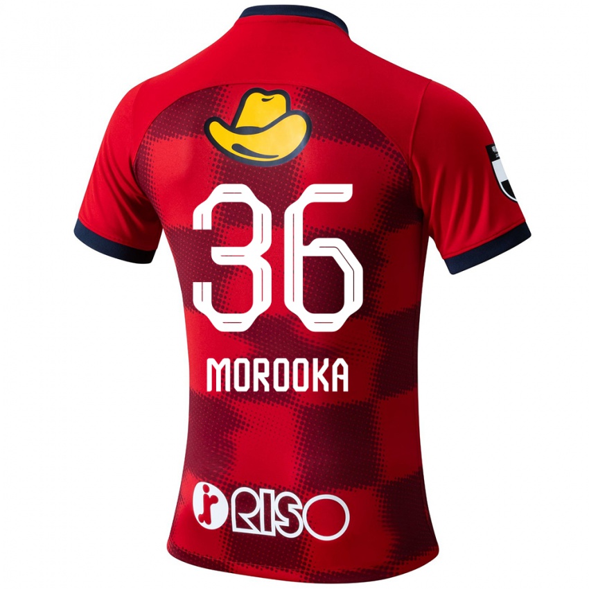 Hombre Camiseta Shu Morooka #36 Rojo Azul Blanco 1ª Equipación 2024/25 La Camisa Chile