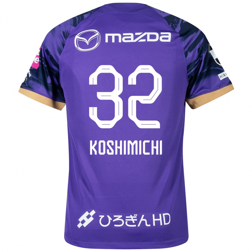 Hombre Camiseta Sota Koshimichi #32 Púrpura Blanco 1ª Equipación 2024/25 La Camisa Chile