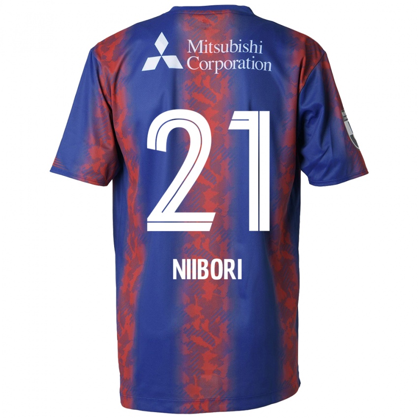 Hombre Camiseta Keita Niibori #21 Azul Rojo 1ª Equipación 2024/25 La Camisa Chile