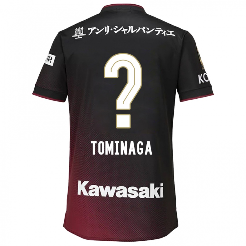 Hombre Camiseta Niina Tominaga #0 Negro Rojo 1ª Equipación 2024/25 La Camisa Chile