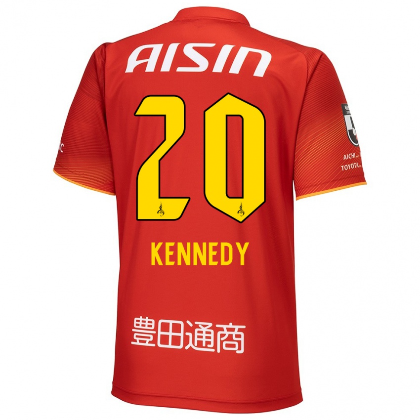 Hombre Camiseta Kennedy Egbus Mikuni #20 Rojo Blanco Amarillo 1ª Equipación 2024/25 La Camisa Chile