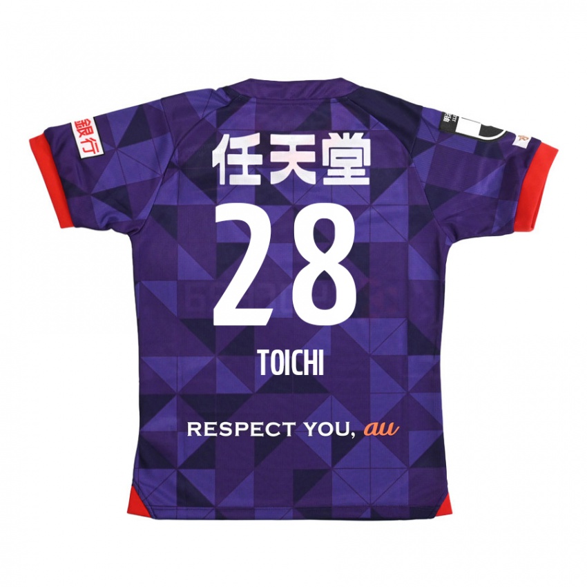 Hombre Camiseta Toichi Suzuki #28 Púrpura Blanco 1ª Equipación 2024/25 La Camisa Chile