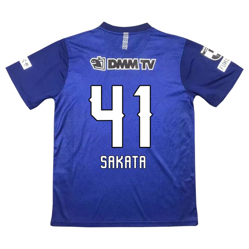 Hombre Camiseta Daiki Sakata #41 Azul Oscuro 1ª Equipación 2024/25 La Camisa Chile