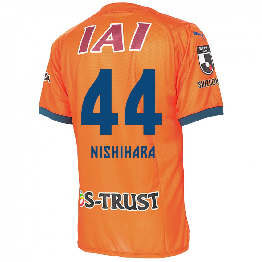 Hombre Camiseta Motoki Nishihara #44 Naranja Azul 1ª Equipación 2024/25 La Camisa Chile