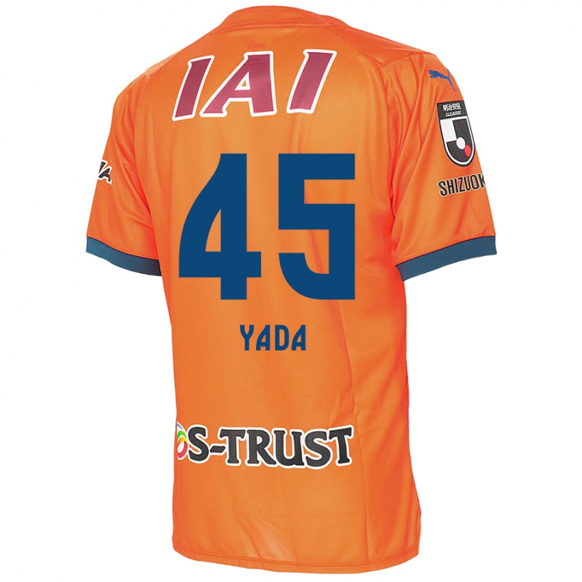 Hombre Camiseta Ryunosuke Yada #45 Naranja Azul 1ª Equipación 2024/25 La Camisa Chile