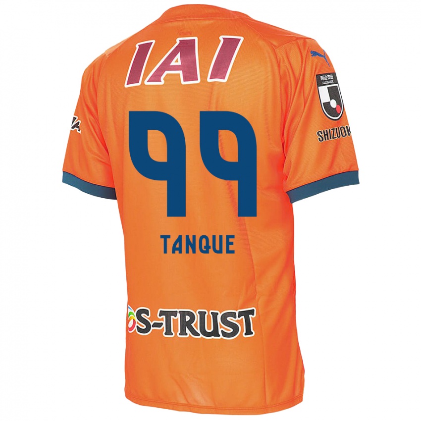 Hombre Camiseta Douglas Tanque #99 Naranja Azul 1ª Equipación 2024/25 La Camisa Chile