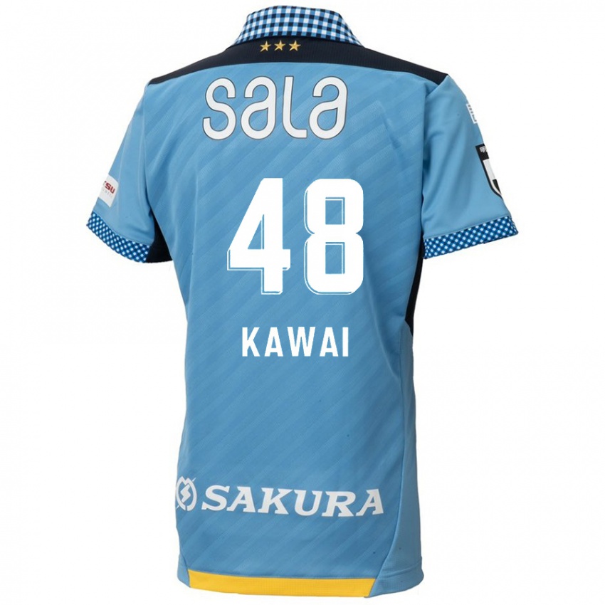 Hombre Camiseta Tokumo Kawai #48 Azul Negro 1ª Equipación 2024/25 La Camisa Chile