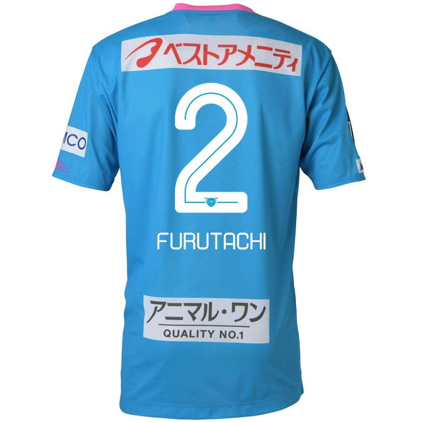 Hombre Camiseta Shuya Furutachi #2 Azul Rosado 1ª Equipación 2024/25 La Camisa Chile