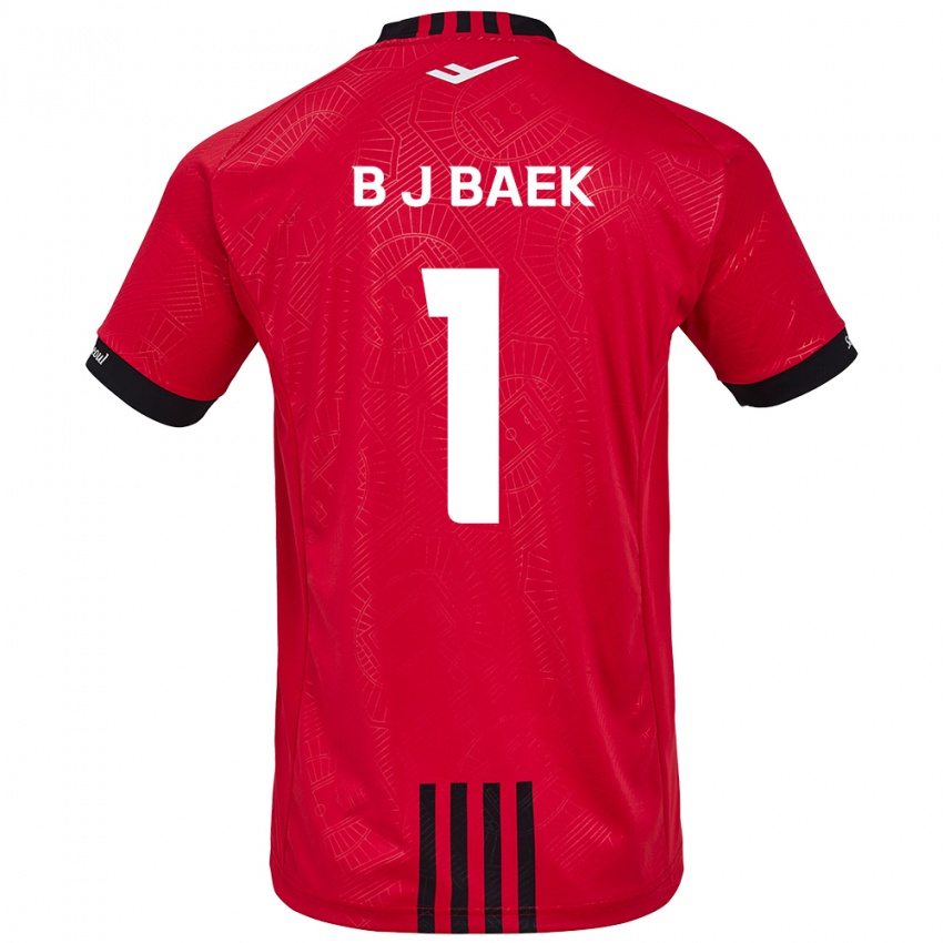 Hombre Camiseta Jong-Beom Baek #1 Negro Rojo 1ª Equipación 2024/25 La Camisa Chile