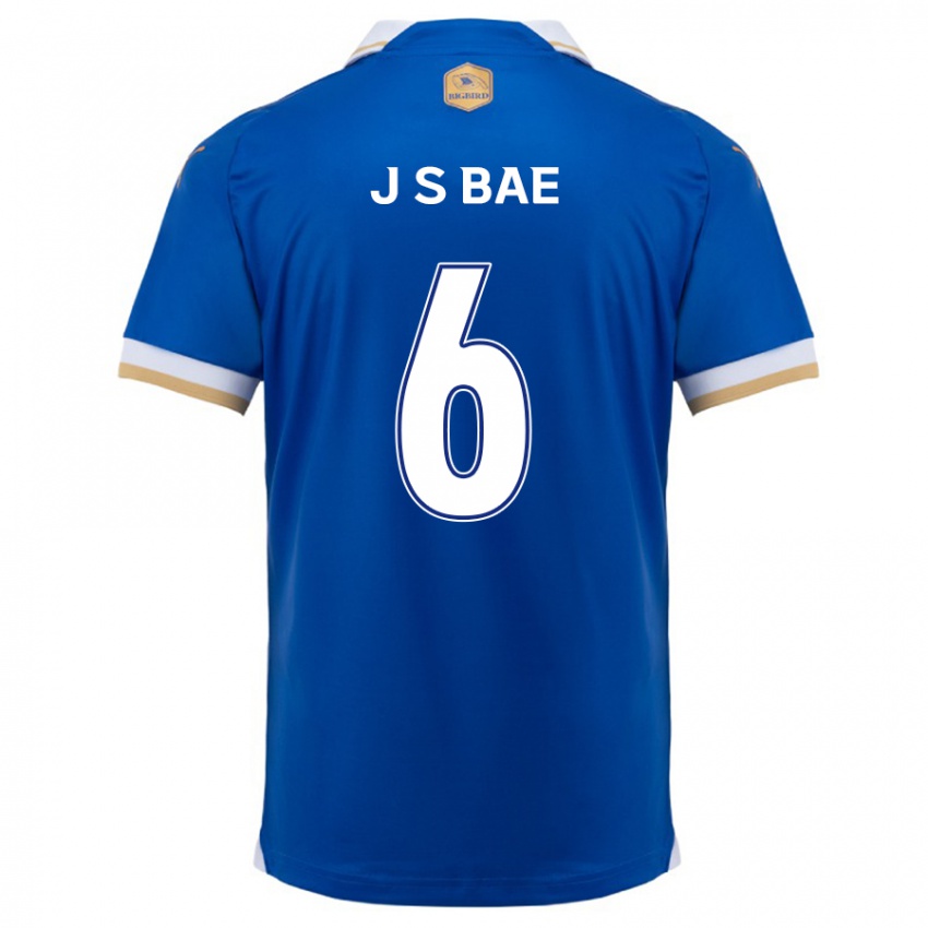 Hombre Camiseta Seo-Joon Bae #6 Azul Blanco 1ª Equipación 2024/25 La Camisa Chile