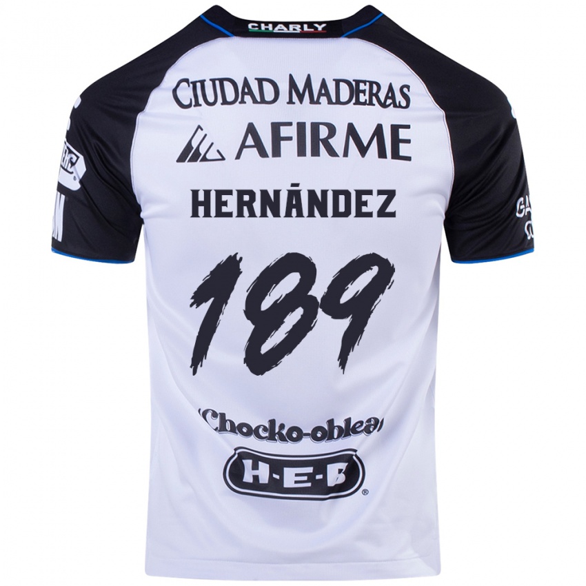 Hombre Camiseta Sebastián Hernández #189 Azul Negro 1ª Equipación 2024/25 La Camisa Chile