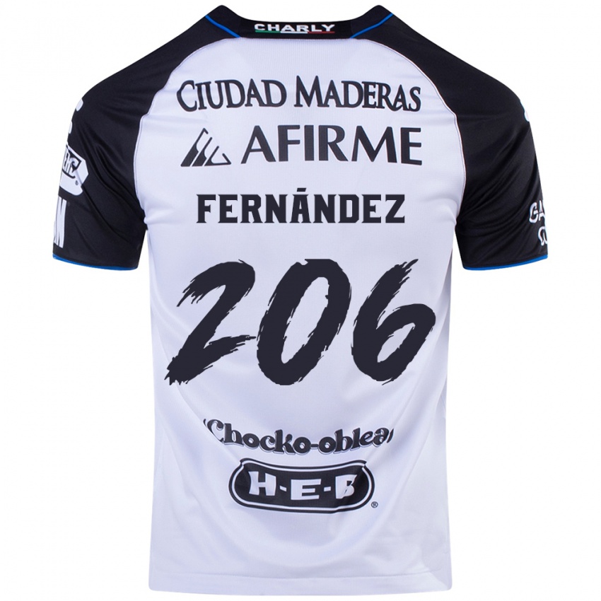 Hombre Camiseta Erik Fernández #206 Azul Negro 1ª Equipación 2024/25 La Camisa Chile