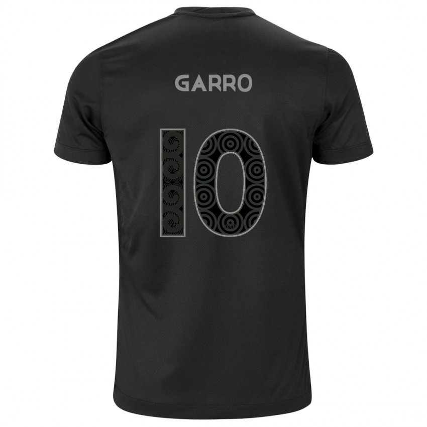 Hombre Camiseta Rodrigo Garro #10 Negro 2ª Equipación 2024/25 La Camisa Chile