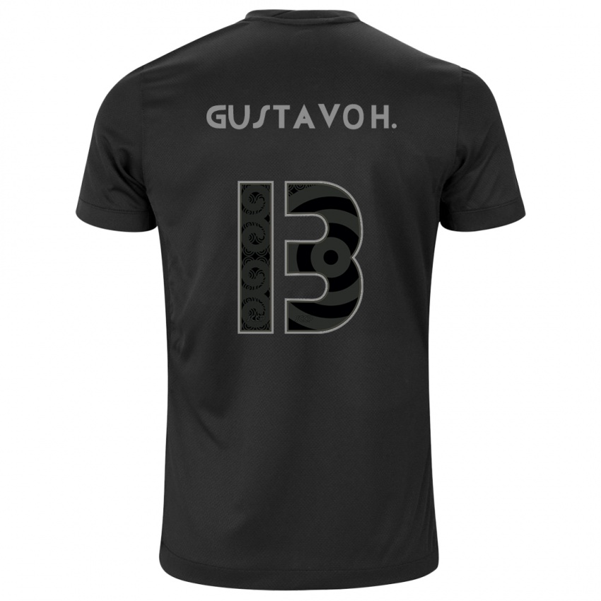 Hombre Camiseta Gustavo Henrique #13 Negro 2ª Equipación 2024/25 La Camisa Chile