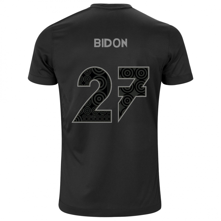 Hombre Camiseta Breno Bidon #27 Negro 2ª Equipación 2024/25 La Camisa Chile