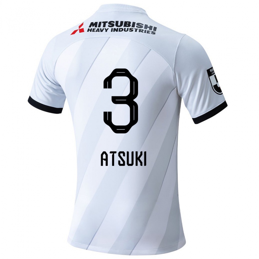 Hombre Camiseta Atsuki Ito #3 Gris Blanco 2ª Equipación 2024/25 La Camisa Chile