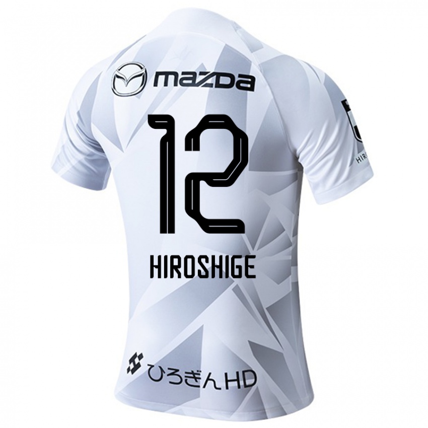 Hombre Camiseta Soma Hiroshige #12 Blanco Gris Negro 2ª Equipación 2024/25 La Camisa Chile