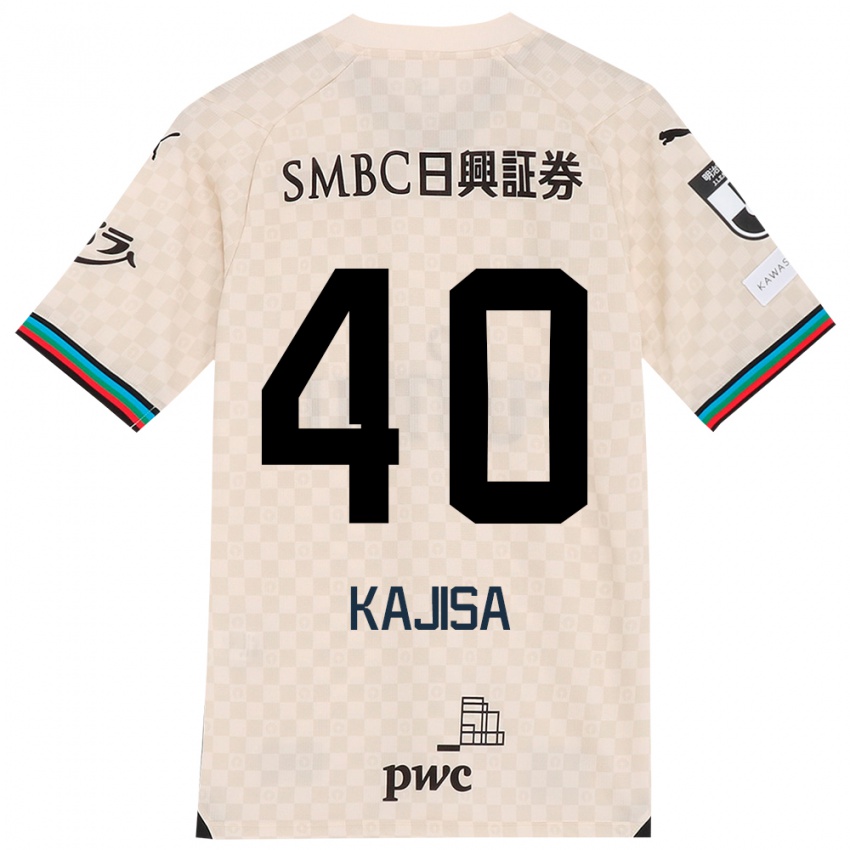 Hombre Camiseta Umi Kajisa #40 Blanco Gris 2ª Equipación 2024/25 La Camisa Chile