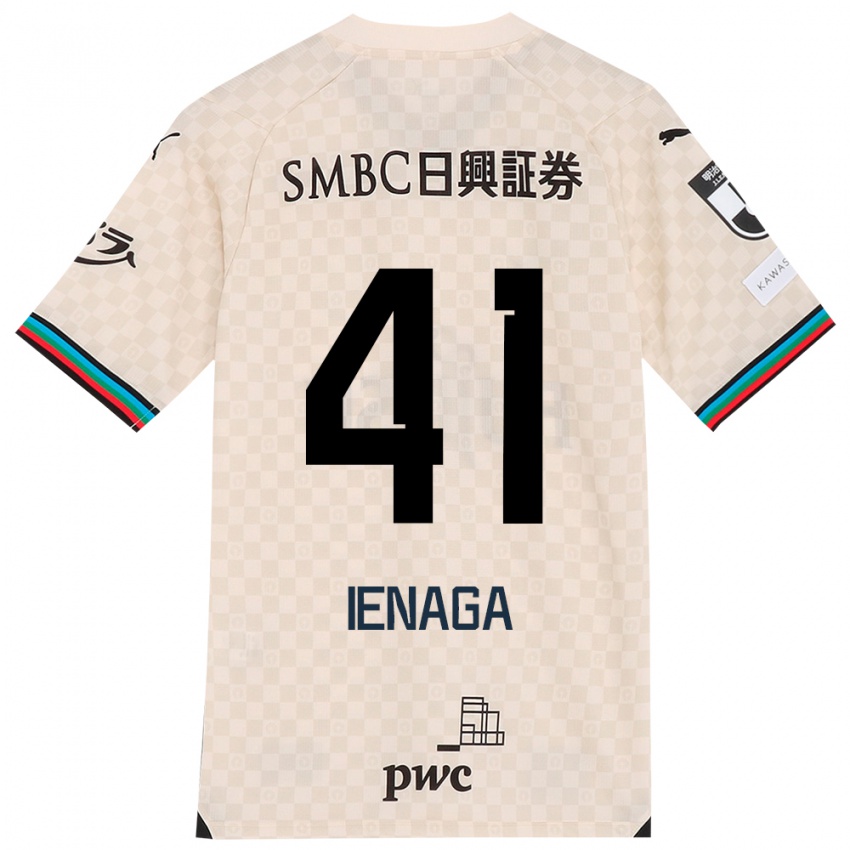 Hombre Camiseta Akihiro Ienaga #41 Blanco Gris 2ª Equipación 2024/25 La Camisa Chile