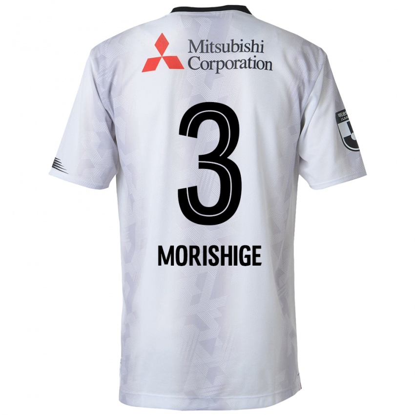 Hombre Camiseta Masato Morishige #3 Blanco Negro 2ª Equipación 2024/25 La Camisa Chile