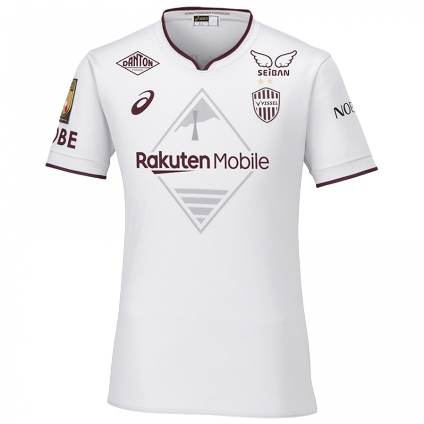 Hombre Camiseta Daiju Sasaki #22 Blanco Rojo 2ª Equipación 2024/25 La Camisa Chile