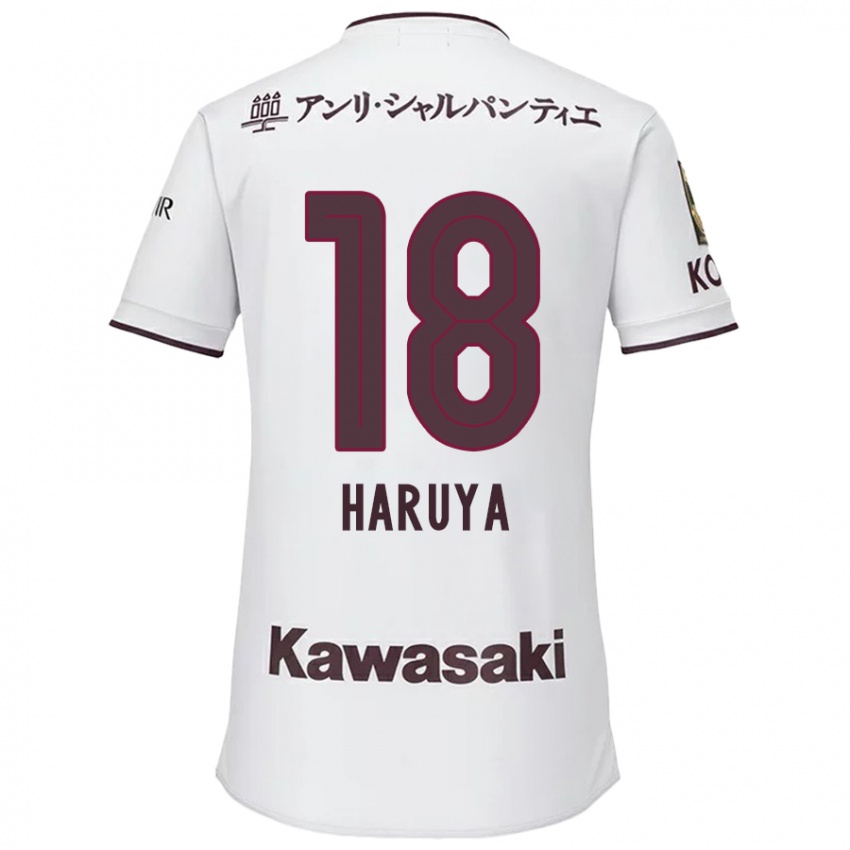 Hombre Camiseta Haruya Ide #18 Blanco Rojo 2ª Equipación 2024/25 La Camisa Chile