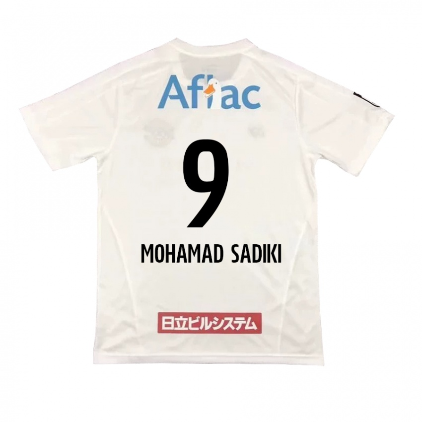 Hombre Camiseta Wade Mohamad Sadiki #9 Blanco Negro 2ª Equipación 2024/25 La Camisa Chile