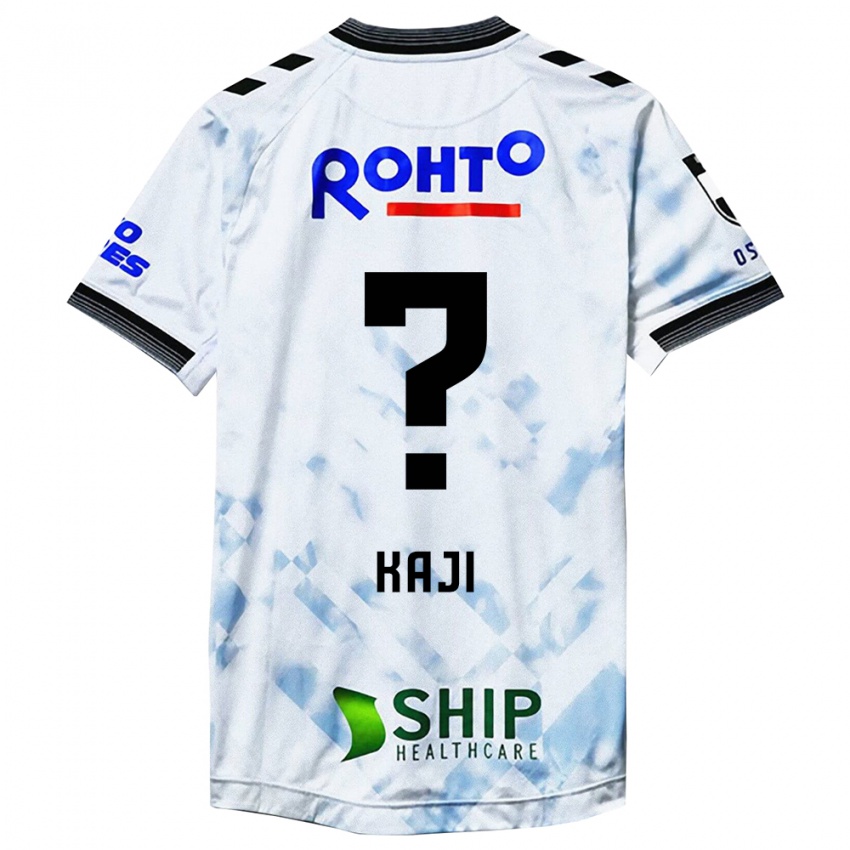 Hombre Camiseta Rihito Kaji #0 Blanco Negro 2ª Equipación 2024/25 La Camisa Chile