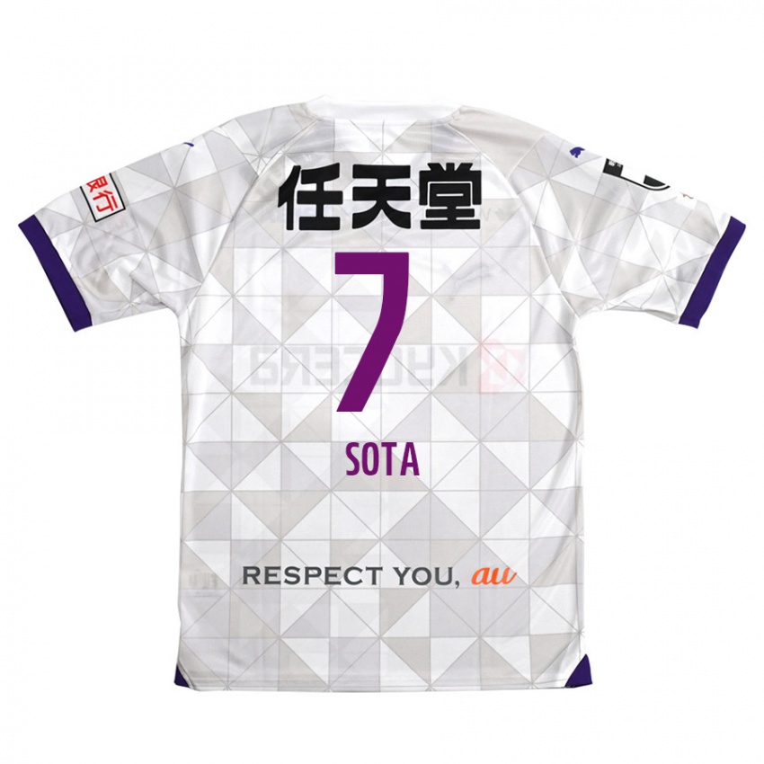 Hombre Camiseta Sota Kawasaki #7 Blanco Morado 2ª Equipación 2024/25 La Camisa Chile