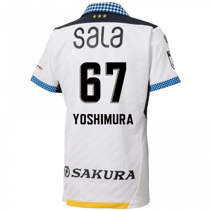 Hombre Camiseta Ryusei Yoshimura #67 Blanco Negro 2ª Equipación 2024/25 La Camisa Chile