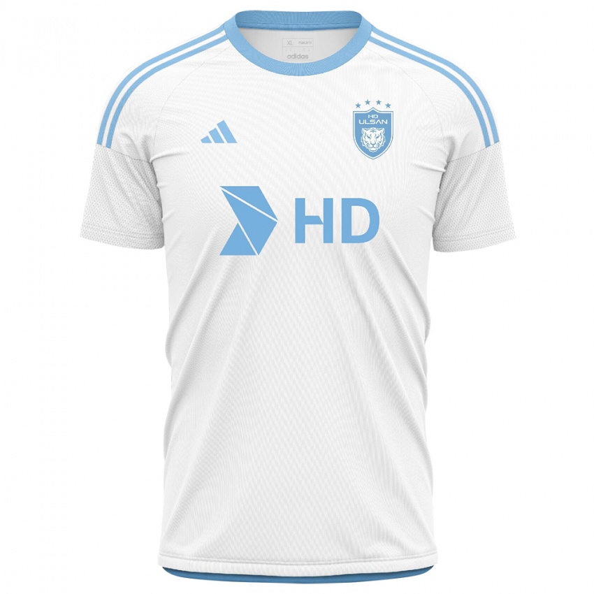 Hombre Camiseta Seung-Beom Ko #7 Blanco Azul 2ª Equipación 2024/25 La Camisa Chile