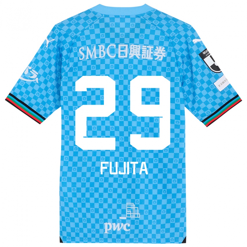 Mujer Camiseta Asuto Fujita #29 Azul Celeste 1ª Equipación 2024/25 La Camisa Chile