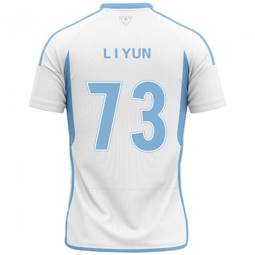 Mujer Camiseta Il-Lok Yun #73 Blanco Azul 2ª Equipación 2024/25 La Camisa Chile