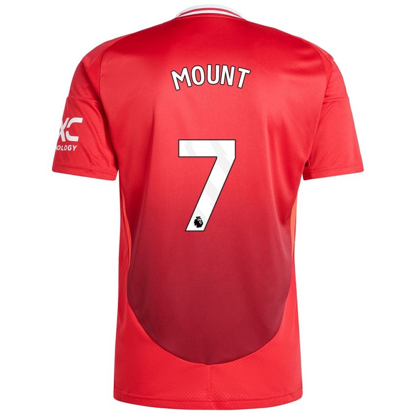 Niño Camiseta Mason Mount #7 Rojo Brillante 1ª Equipación 2024/25 La Camisa Chile