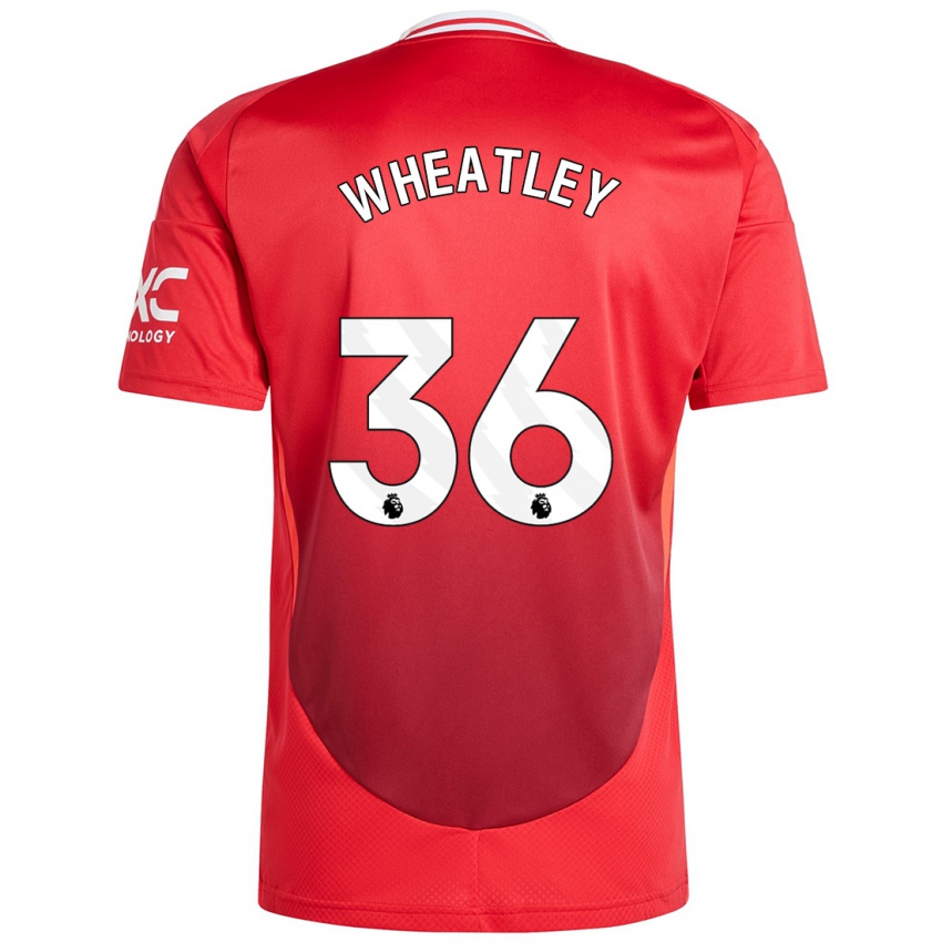 Niño Camiseta Ethan Wheatley #36 Rojo Brillante 1ª Equipación 2024/25 La Camisa Chile