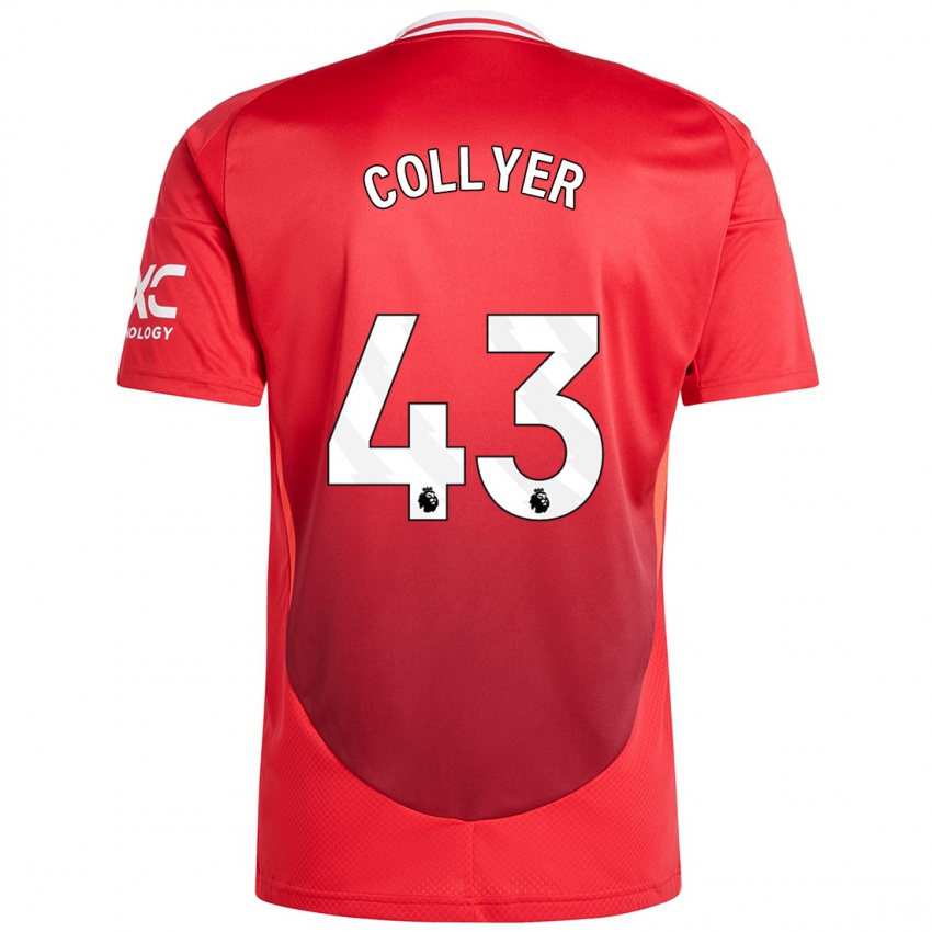 Niño Camiseta Toby Collyer #43 Rojo Brillante 1ª Equipación 2024/25 La Camisa Chile