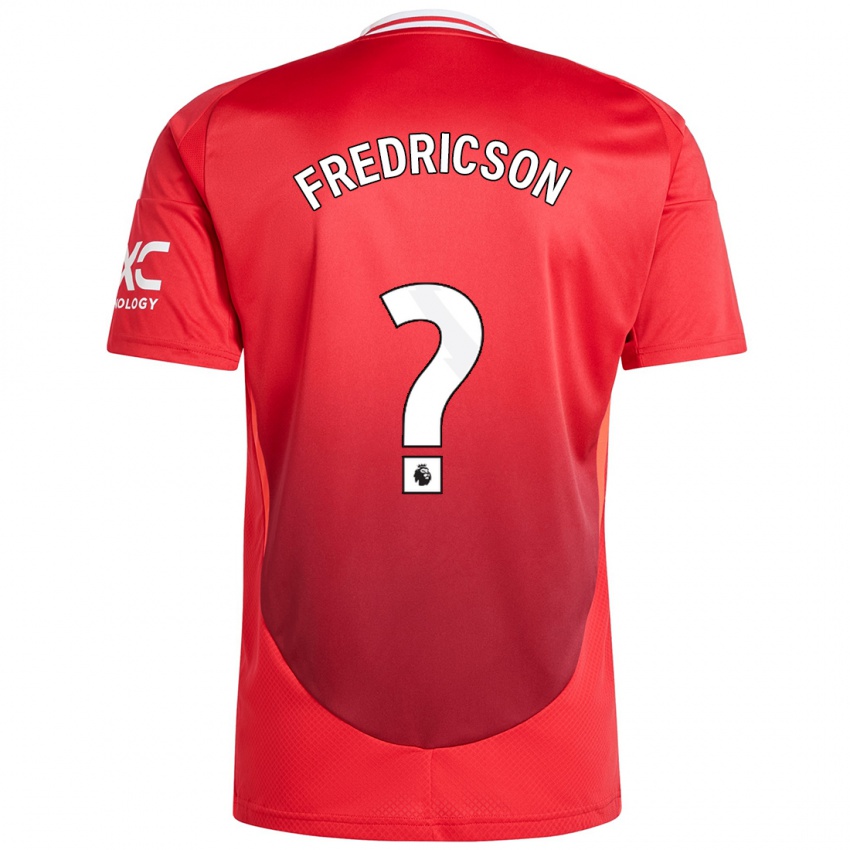 Niño Camiseta Tyler Fredricson #0 Rojo Brillante 1ª Equipación 2024/25 La Camisa Chile