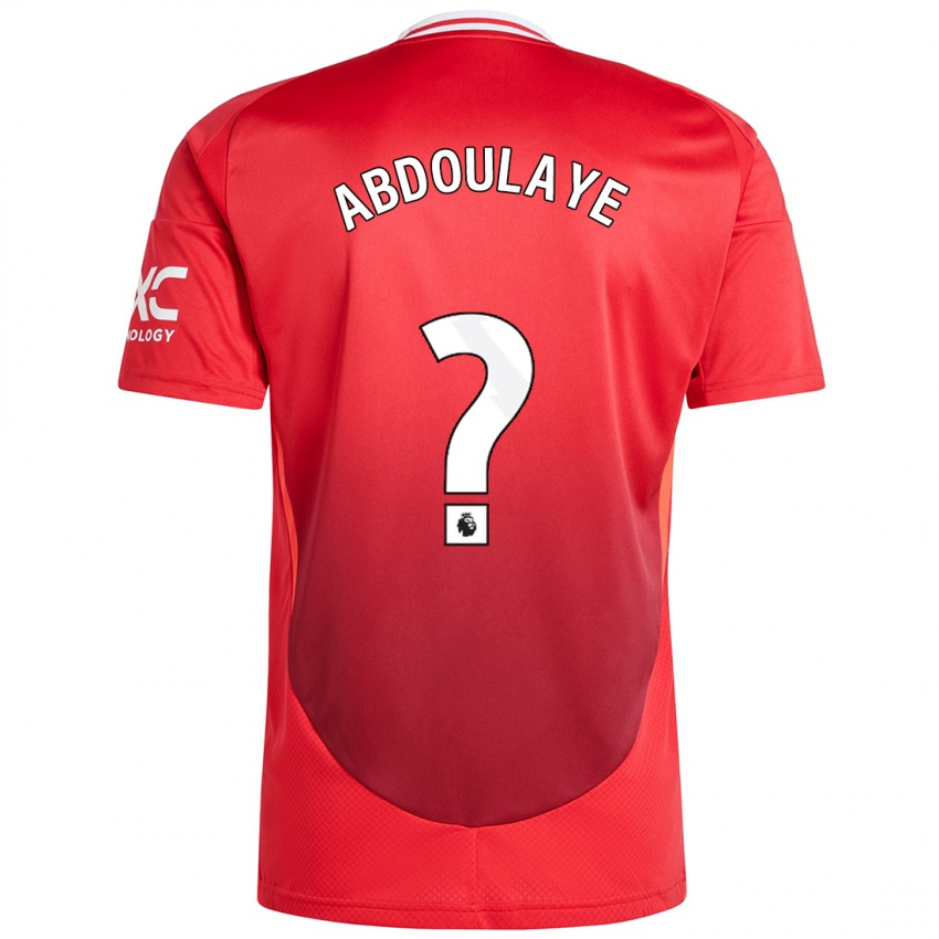 Niño Camiseta Douka Abdoulaye #0 Rojo Brillante 1ª Equipación 2024/25 La Camisa Chile