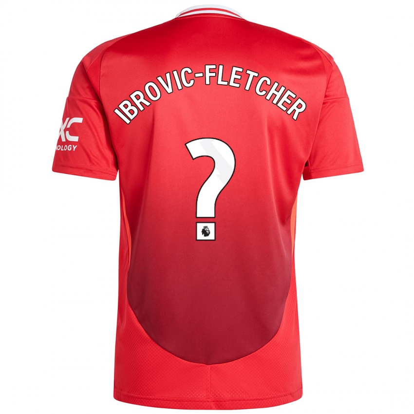 Niño Camiseta Edward Ibrovic-Fletcher #0 Rojo Brillante 1ª Equipación 2024/25 La Camisa Chile