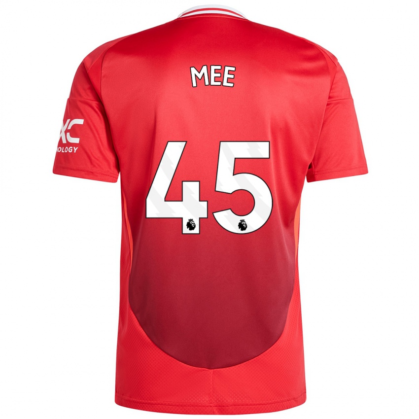 Niño Camiseta Dermot Mee #45 Rojo Brillante 1ª Equipación 2024/25 La Camisa Chile