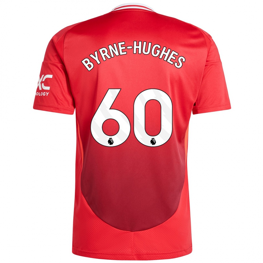 Niño Camiseta Cameron Byrne-Hughes #60 Rojo Brillante 1ª Equipación 2024/25 La Camisa Chile