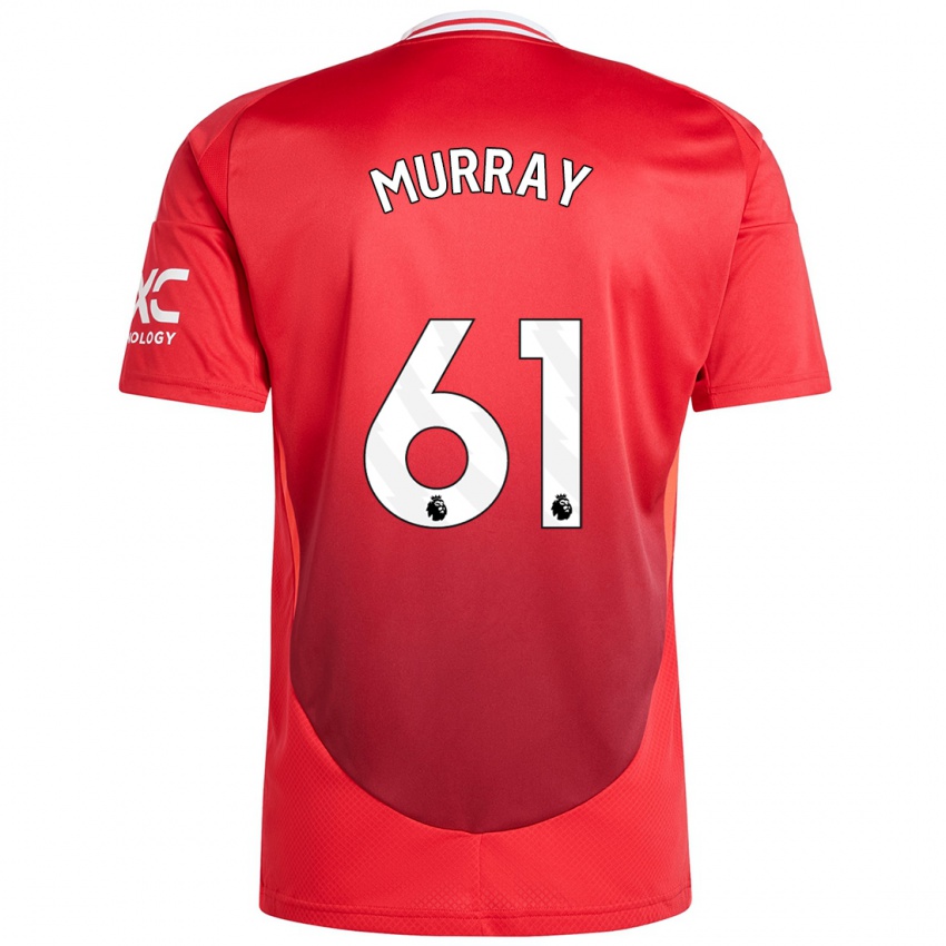 Niño Camiseta Sam Murray #61 Rojo Brillante 1ª Equipación 2024/25 La Camisa Chile