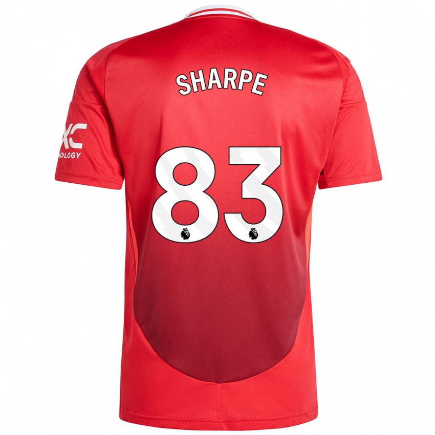 Niño Camiseta Malachi Sharpe #83 Rojo Brillante 1ª Equipación 2024/25 La Camisa Chile