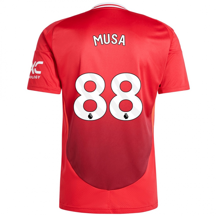 Niño Camiseta Victor Musa #88 Rojo Brillante 1ª Equipación 2024/25 La Camisa Chile