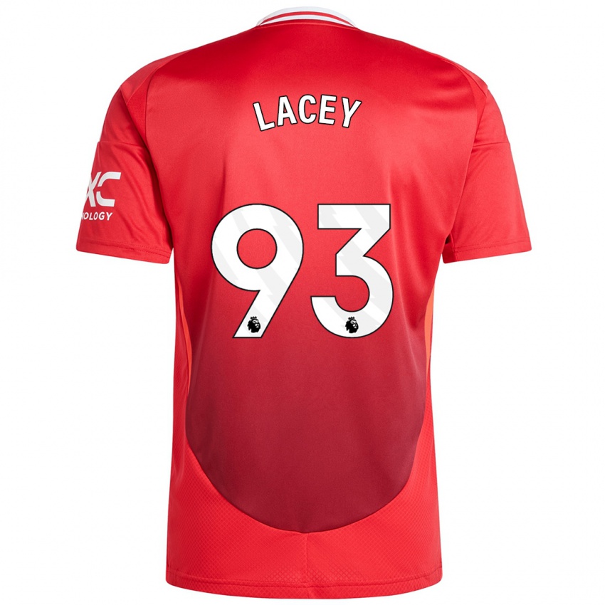 Niño Camiseta Shea Lacey #93 Rojo Brillante 1ª Equipación 2024/25 La Camisa Chile