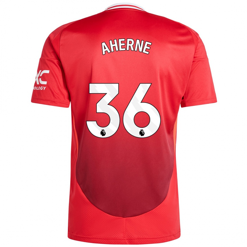 Niño Camiseta Alyssa Aherne #36 Rojo Brillante 1ª Equipación 2024/25 La Camisa Chile