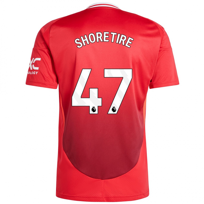 Niño Camiseta Shola Shoretire #47 Rojo Brillante 1ª Equipación 2024/25 La Camisa Chile