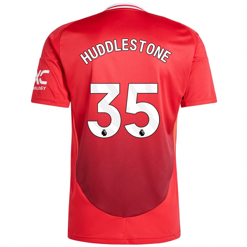 Niño Camiseta Tom Huddlestone #35 Rojo Brillante 1ª Equipación 2024/25 La Camisa Chile